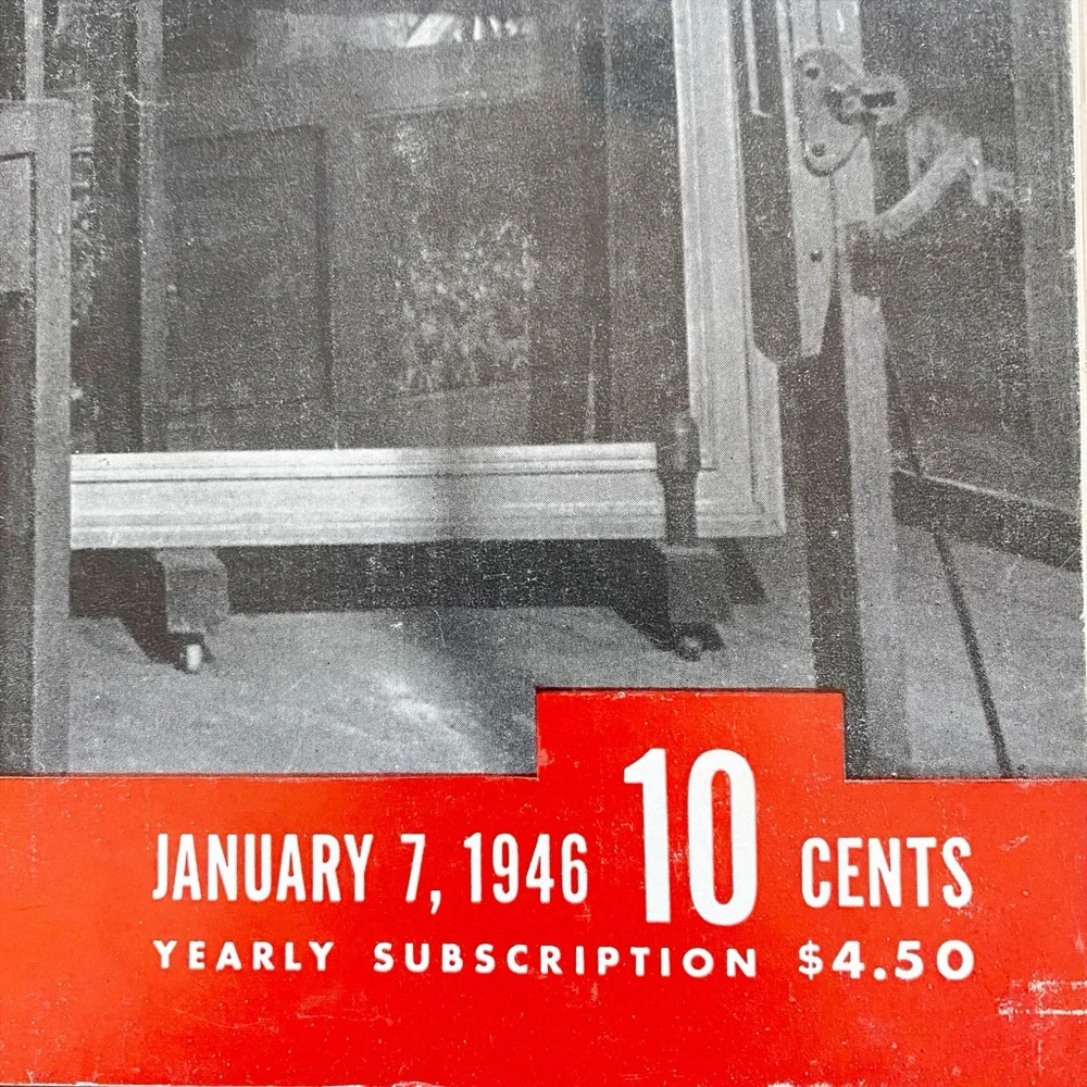 1946 LIFE Magazine | Winston Churchill Cover | Vintage Ephemera | Ads